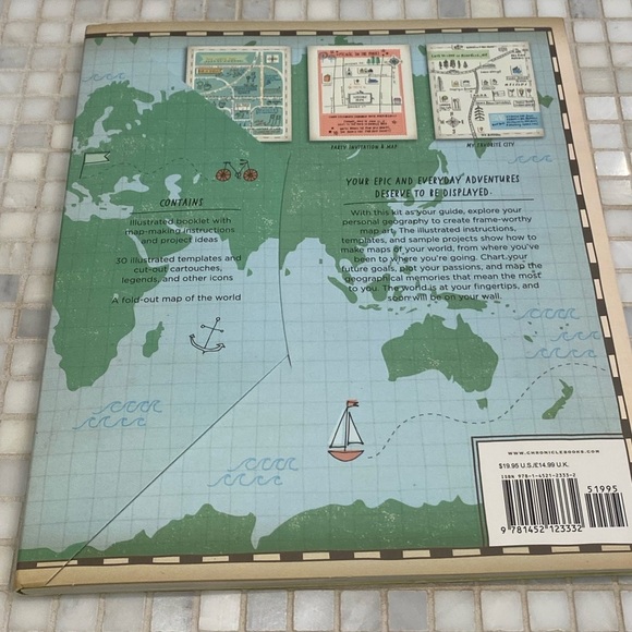 NEW Make Map Art creative Book for Kids and Adult - Picture 2 of 5